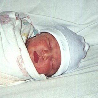 A baby; Actual size=180 pixels wide